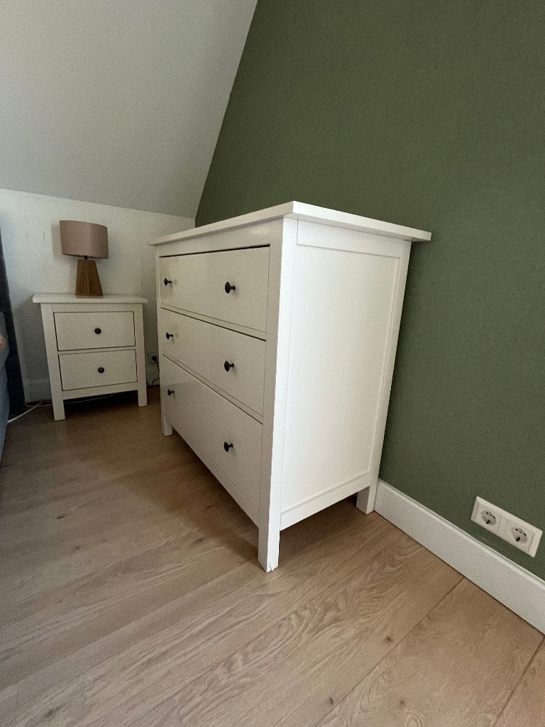 Witte ladekast (gereserveerd) en 2 kastjes in prima staat, Ophalen, Gebruikt, 50 tot 100 cm, 3 of 4 laden