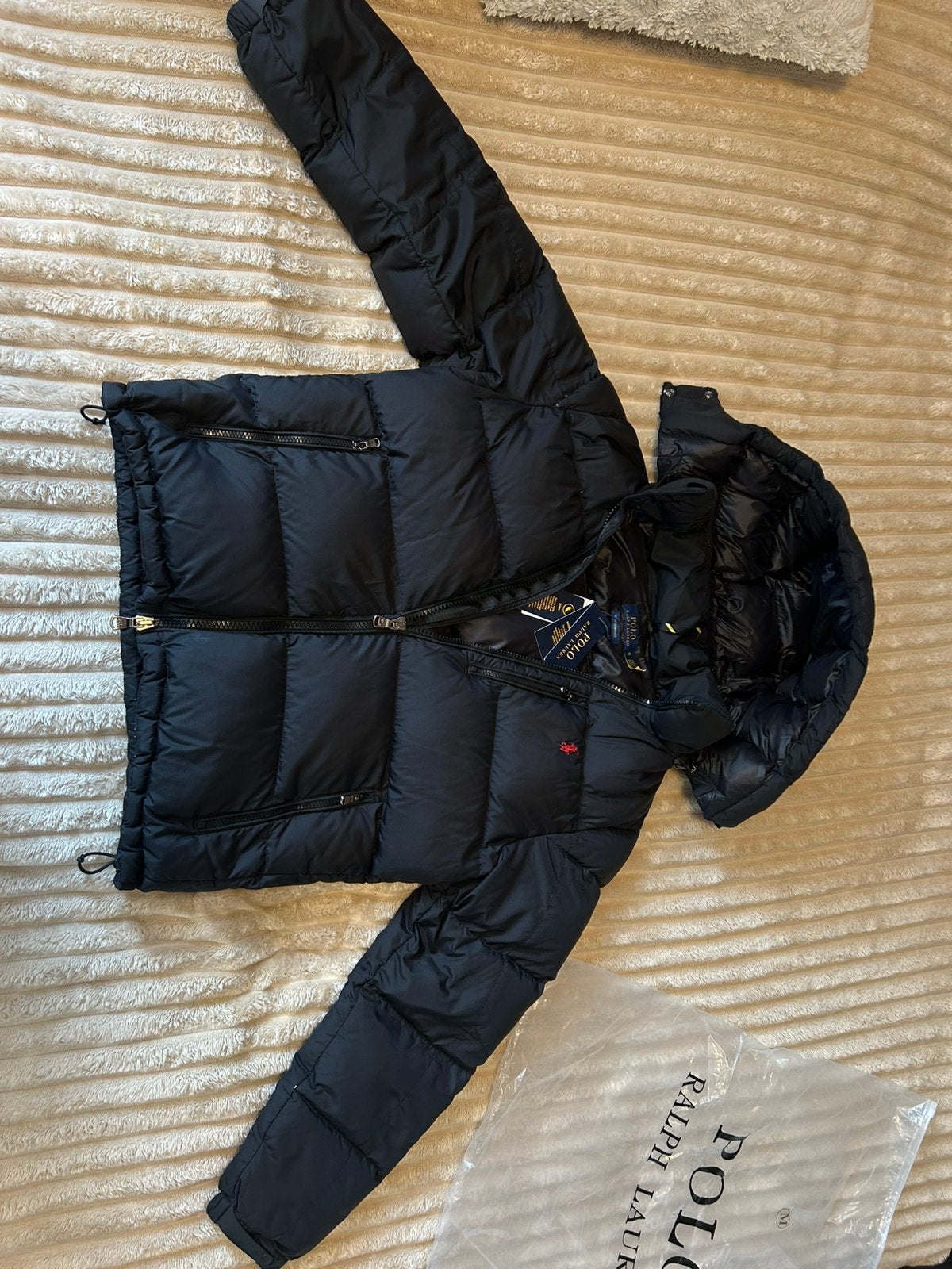 Ralph Lauren puffer jacket, Ophalen of Verzenden, Zo goed als nieuw, Maat 48/50 (M), Zwart