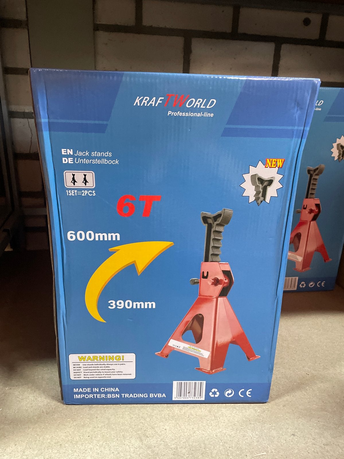 KRAFT WORLD Assteunen 6T (2 stuks) - Professionele lijn, Ophalen of Verzenden, Nieuw, Manueel, Schaarkrik
