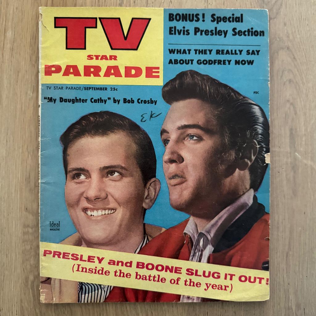 Elvis - TV Gids - Star Parade - USA September 1956, Cd's en Dvd's, Vinyl | Rock, Ophalen of Verzenden, Gebruikt, Overige formaten