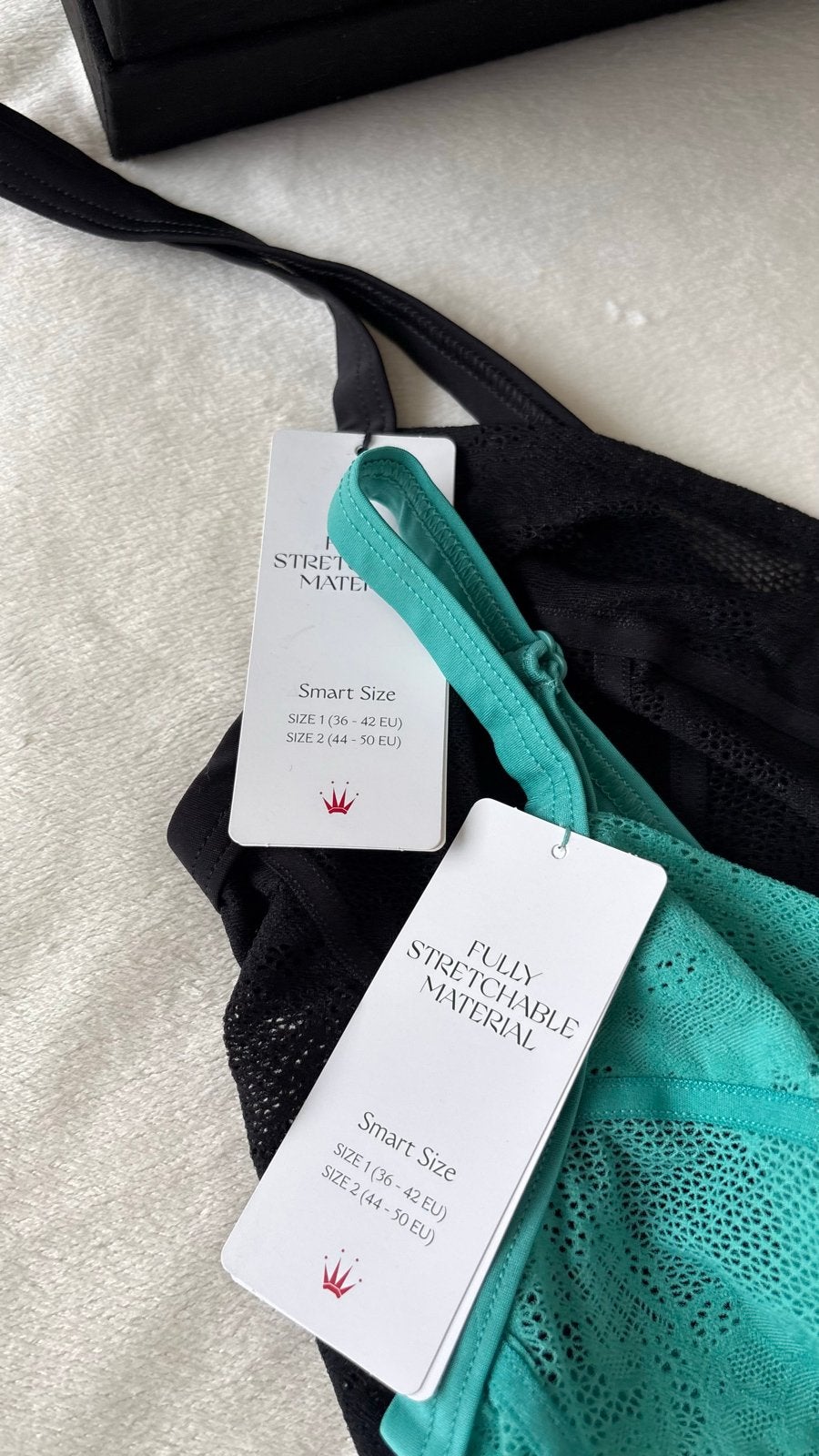 2x Triumph Smart Deco Bustier XL-3XL, Verzenden, Zwart, BH
