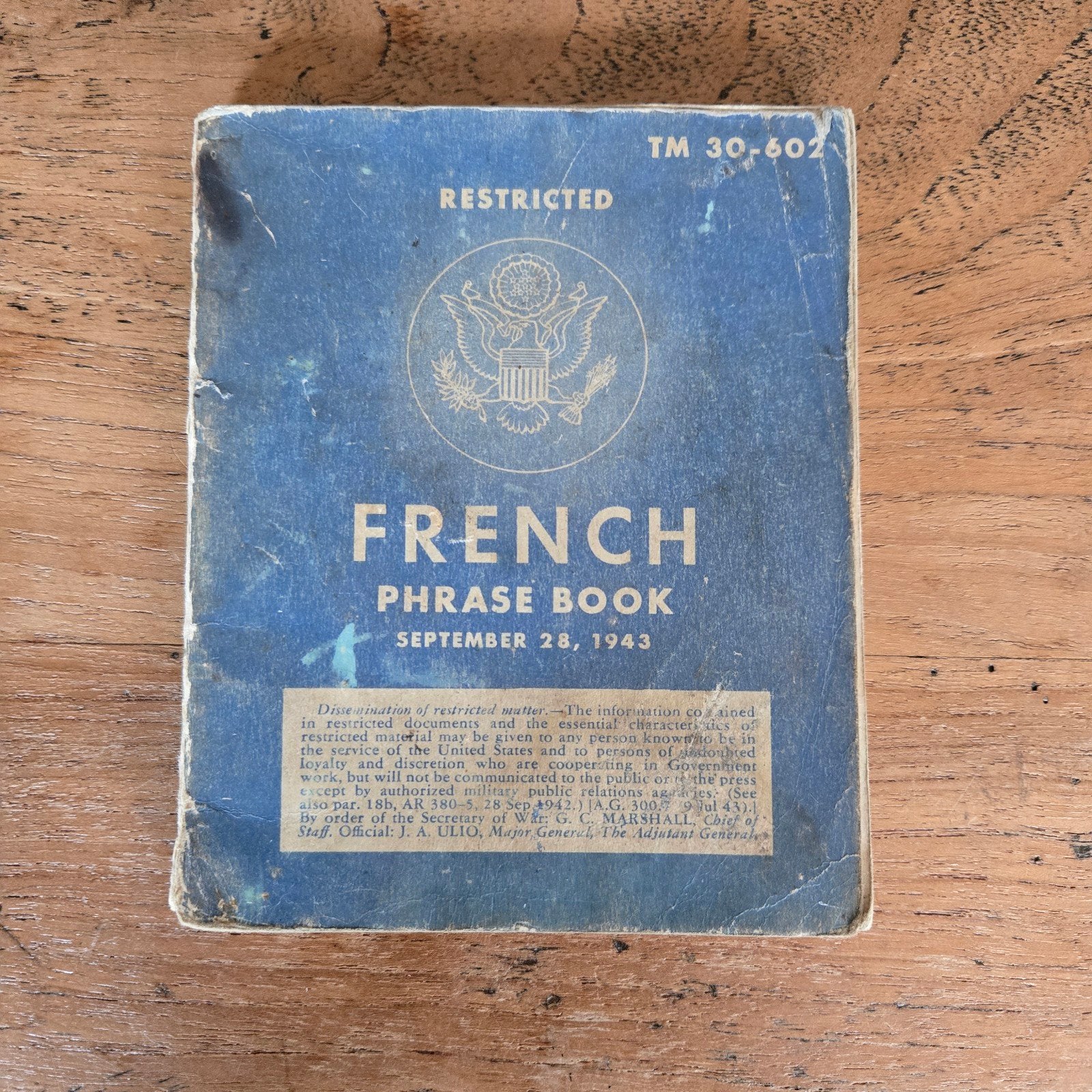 U.S. phrase book French, Verzamelen, Ophalen of Verzenden