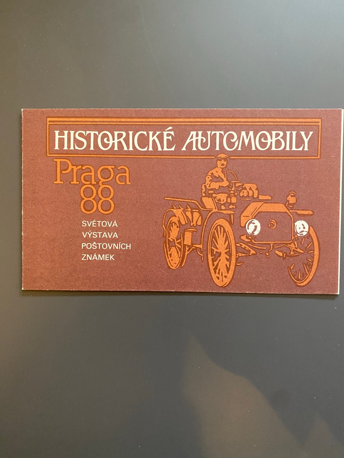 Postzegelboekje Historische Auto's Praag '88 - Postfris, Ophalen of Verzenden, Postfris, Auto's