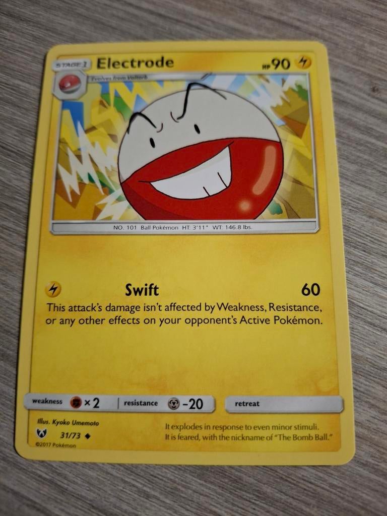 Pokémon Kaart Electrode 31/73 - Zo goed als nieuw, Ophalen of Verzenden, Zo goed als nieuw, Losse kaart