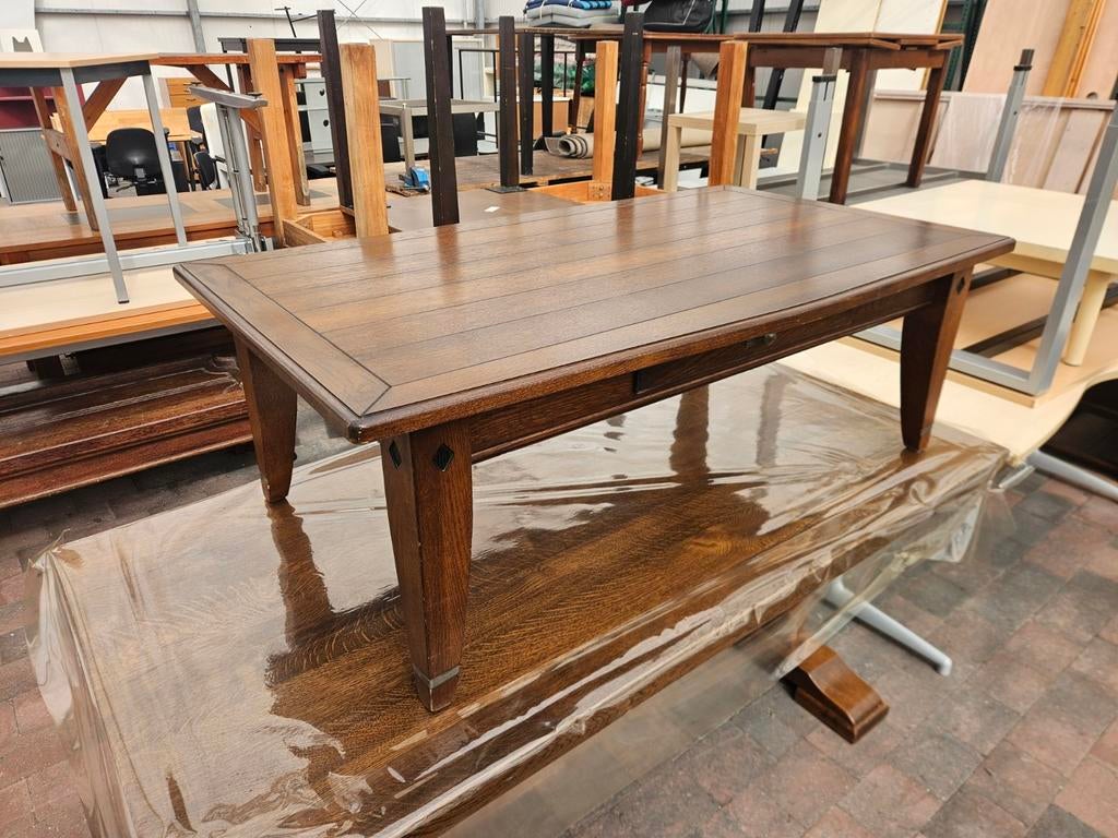 Houten salontafel met lade klassiek / vintage, Ophalen