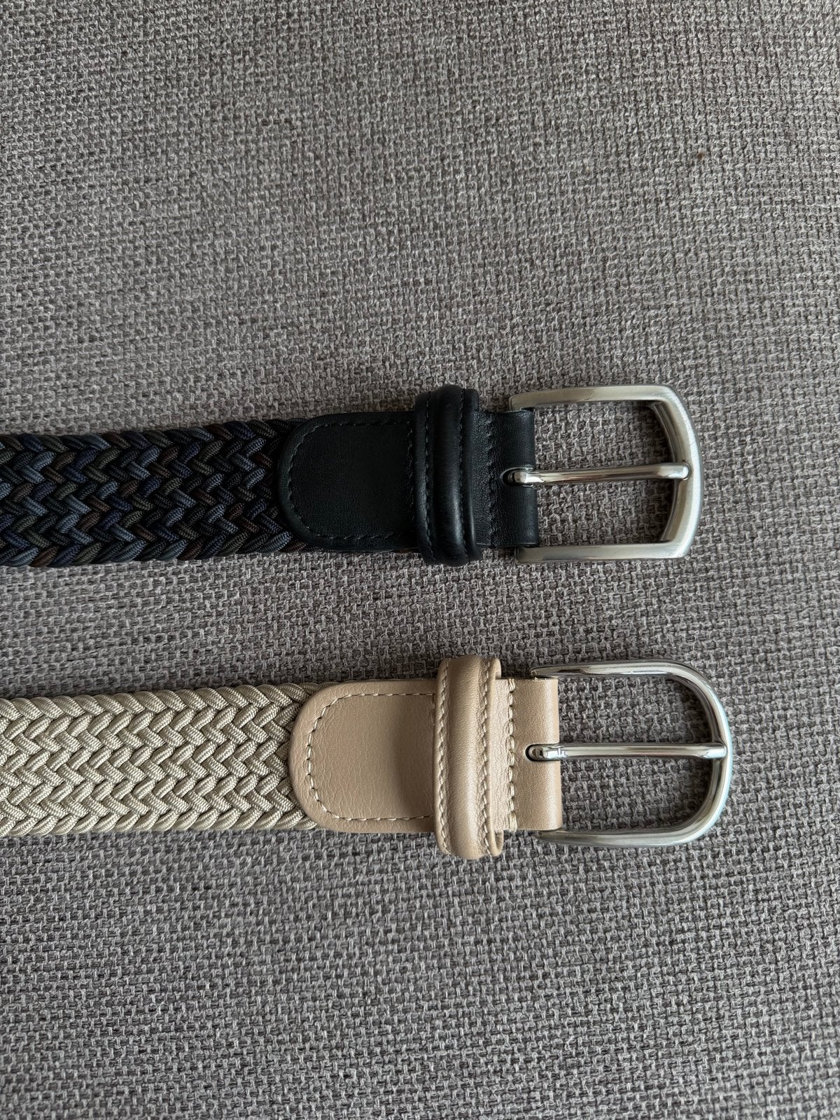 2x Anderson’s gevlochten riemen, handgemaakt (maat 80) zgan, Kleding | Heren, Riemen en Ceinturen, Overige kleuren, Minder dan 95 cm