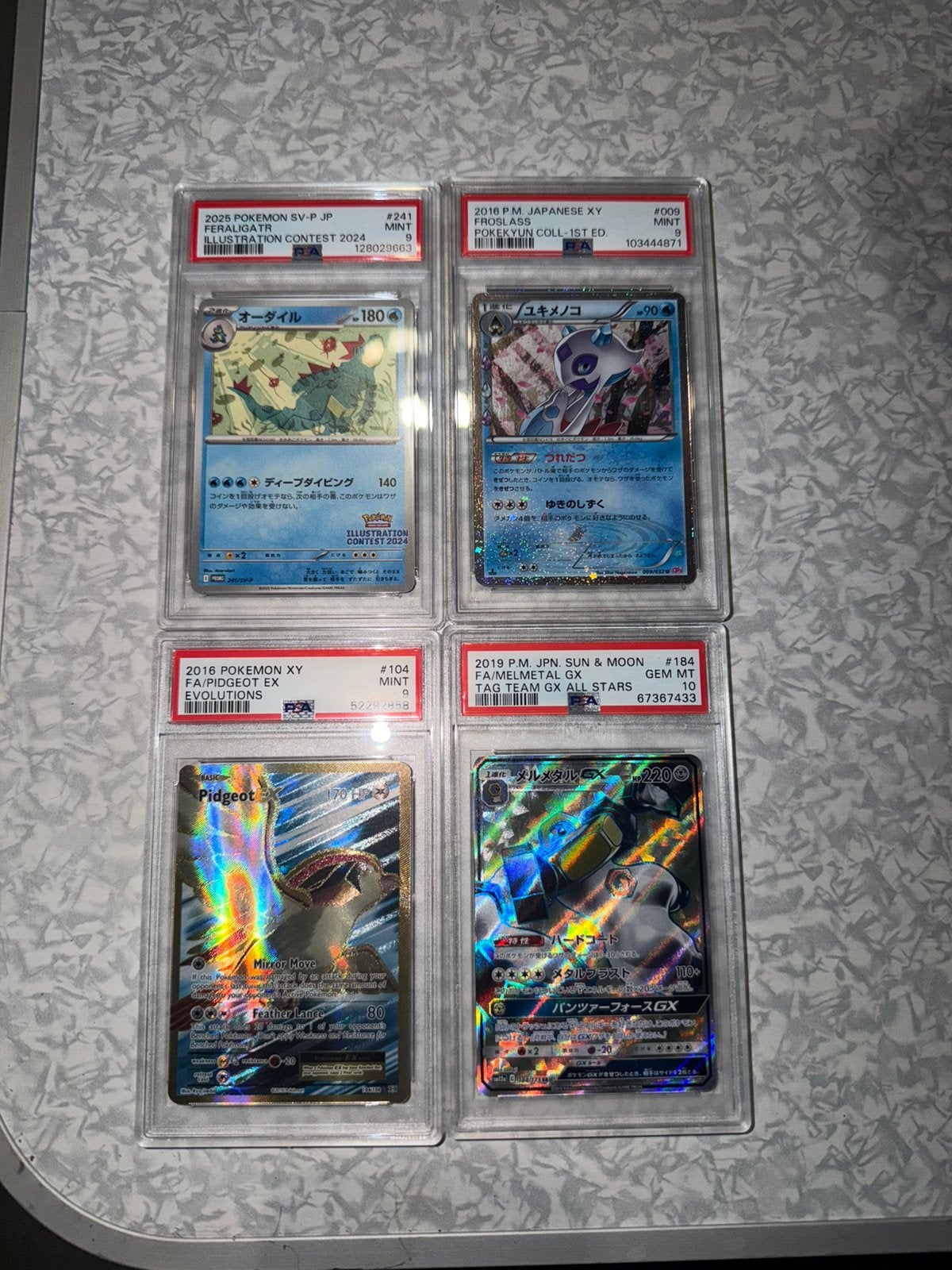 4x pokemon Psa slab lot, Ophalen of Verzenden, Zo goed als nieuw, Meerdere kaarten, Foil