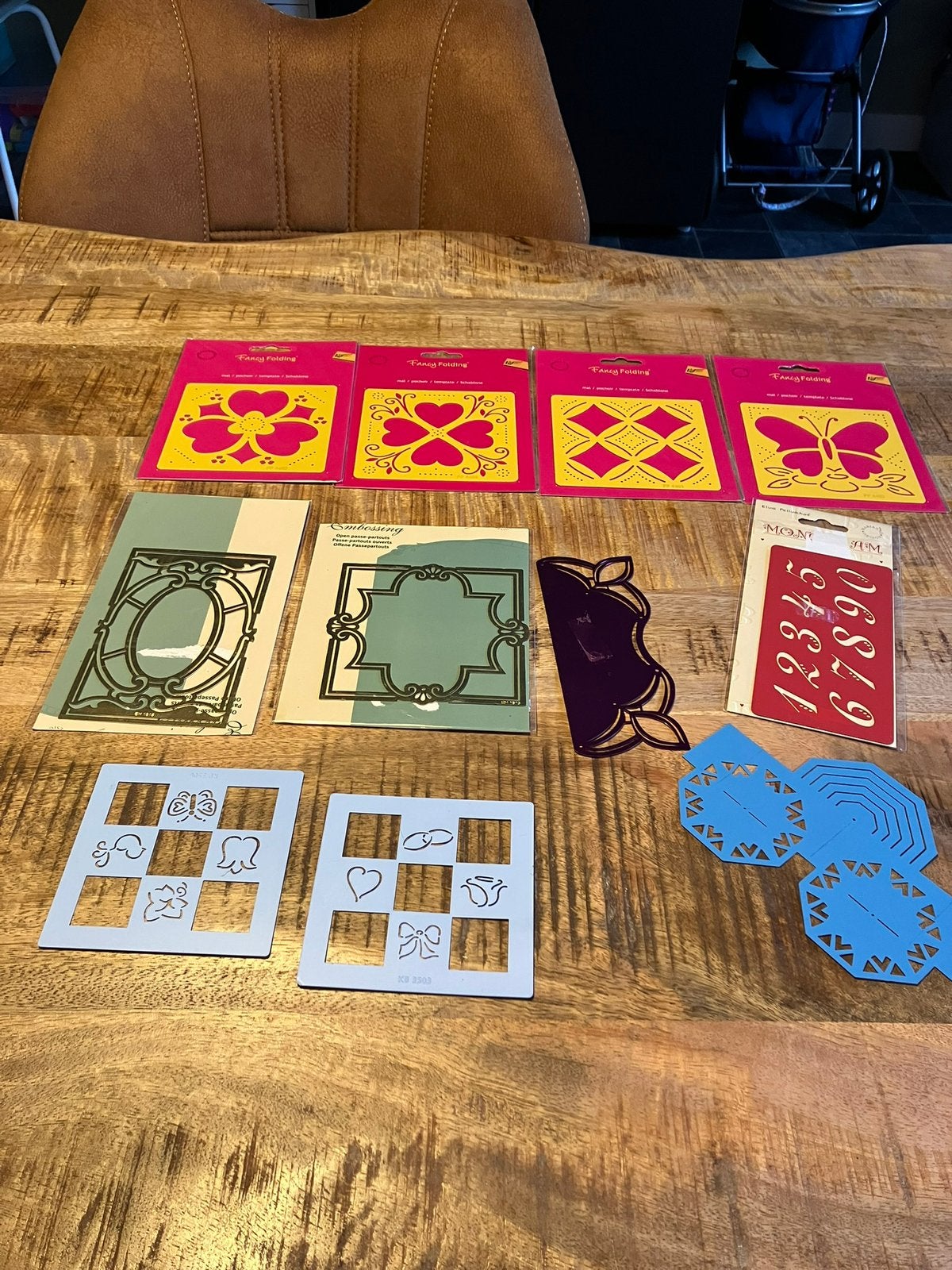 Embossing mallen, Ophalen of Verzenden, Zo goed als nieuw