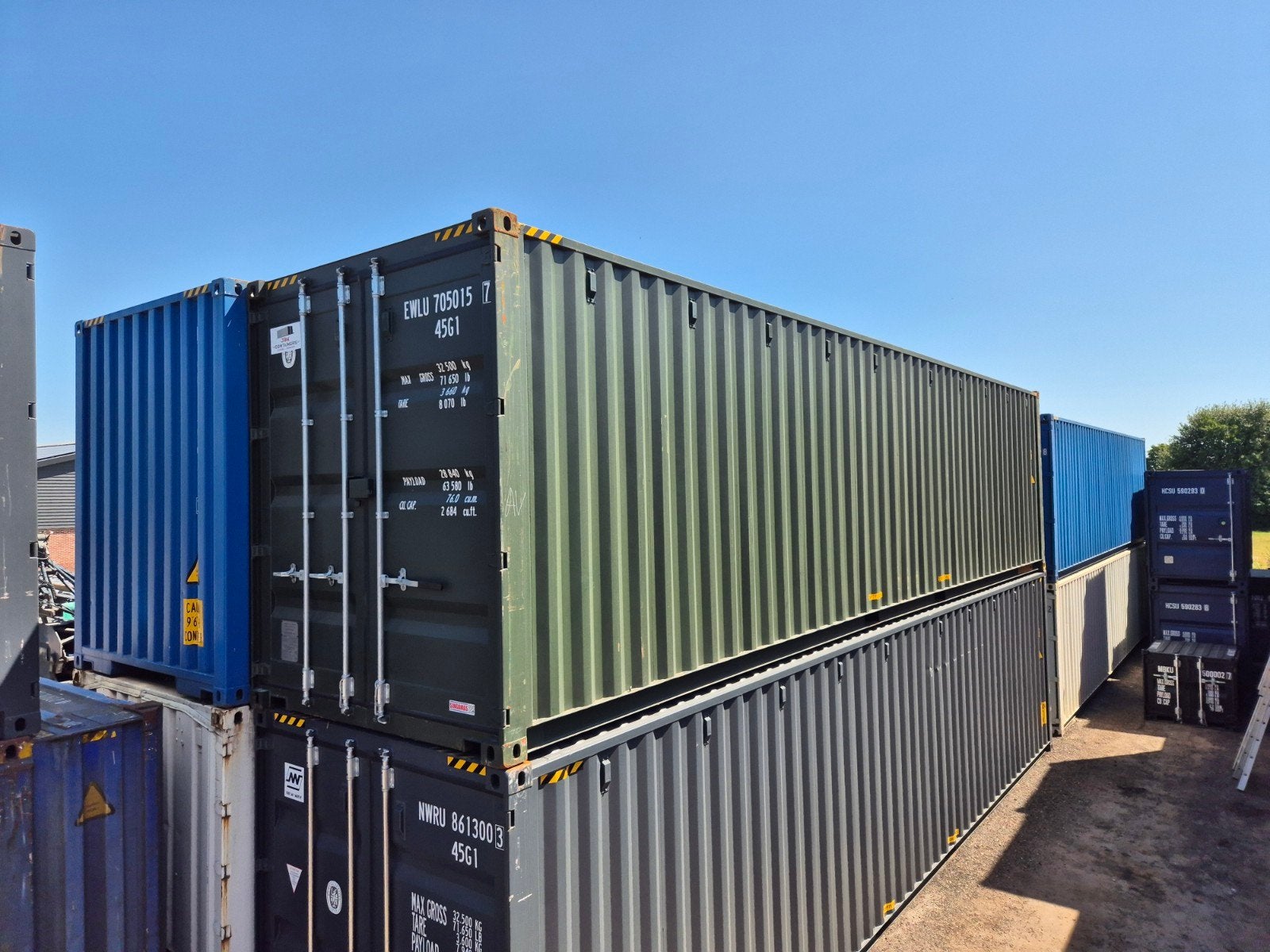 40ft HC zeecontainer Dubbeldeurs | boerengroen | opslag, Ophalen of Verzenden