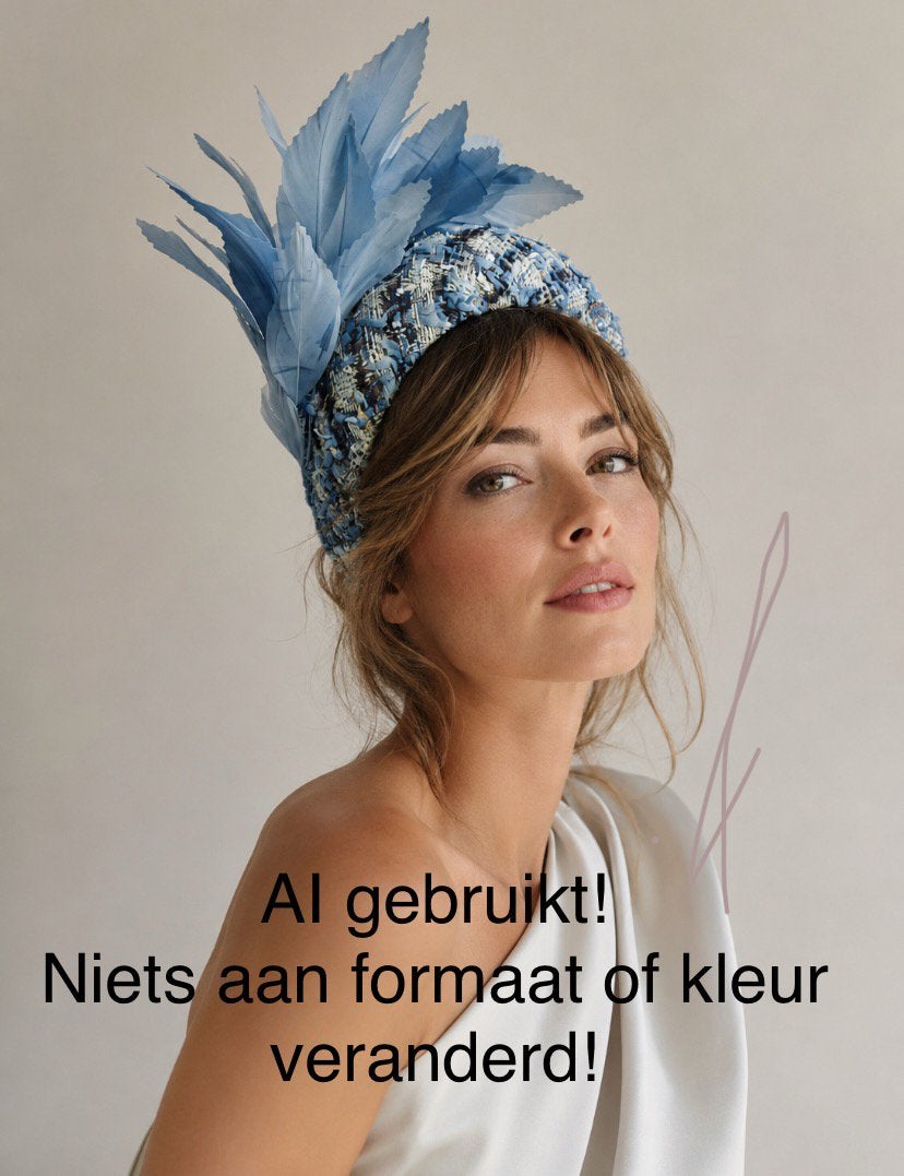 Halo hoed bouclé handgemaakt door Maria Marcus, Kleding | Dames, Hoeden en Petten, Ophalen of Verzenden, Nieuw, One size fits all