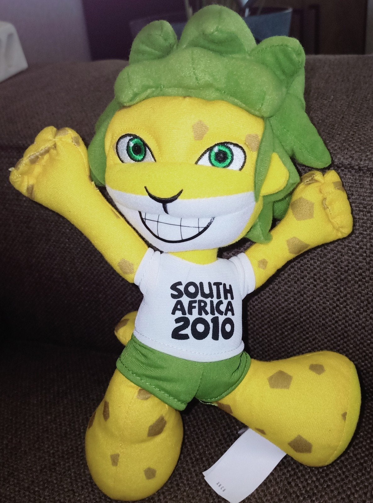 Vintage mascotte south africa 2010, fifa, wk voetbal. Zakumi, Ophalen of Verzenden, Zo goed als nieuw, Overige typen
