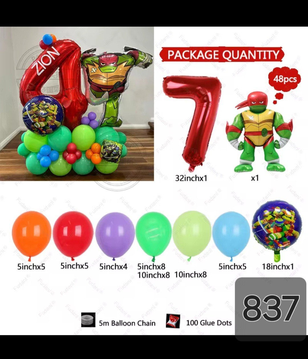Nieuw Ninja Turtle Feestpakket - Ballonnen en Decoratie, Ophalen, Nieuw, Versiering, Verjaardag