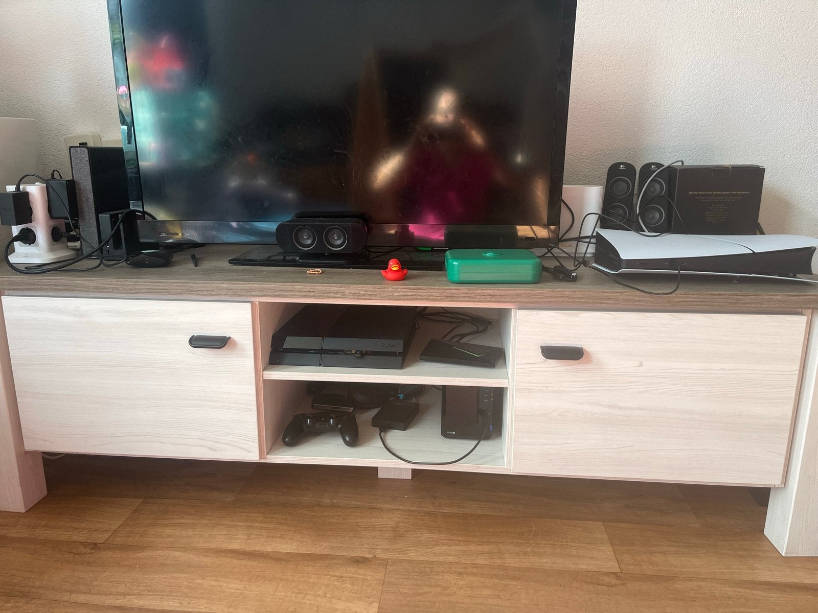 Leenbakker TV-kast met opbergruimte, Huis en Inrichting, Ophalen, Gebruikt, 100 tot 150 cm, Minder dan 100 cm