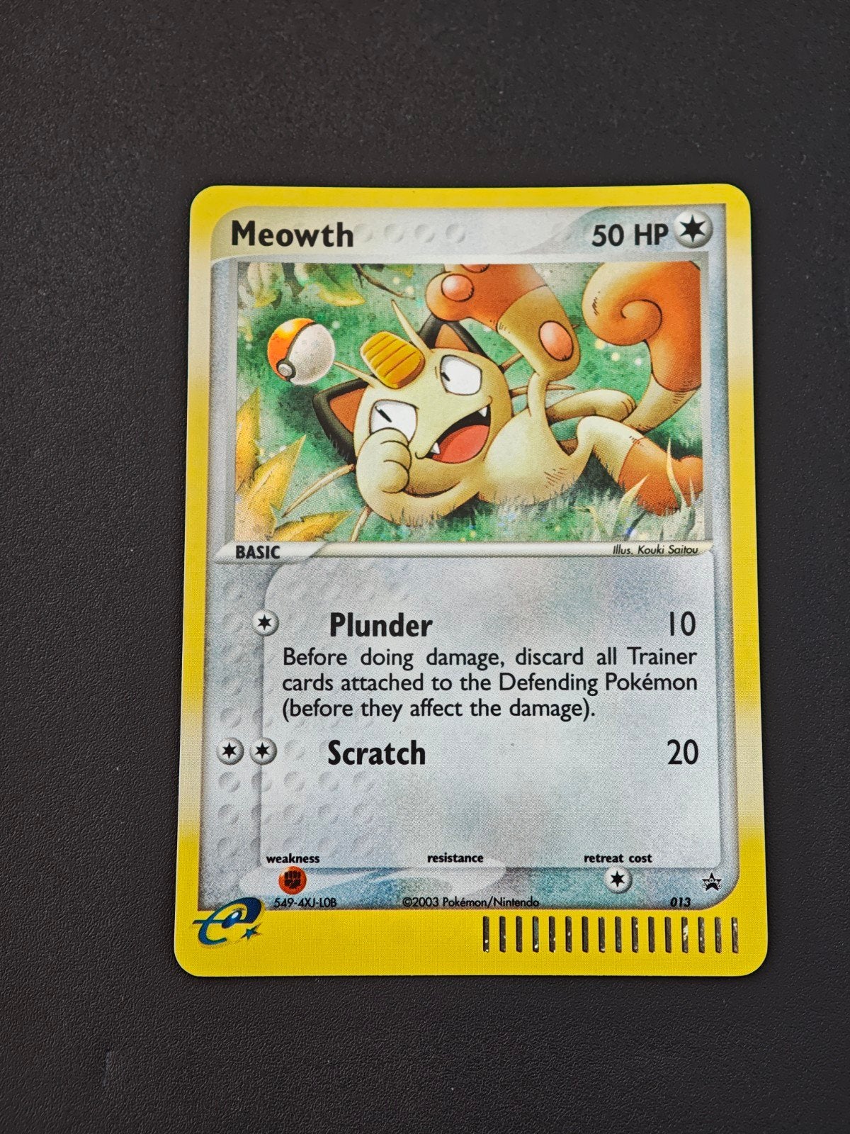 Meowth holo promo e-series, Ophalen of Verzenden, Zo goed als nieuw