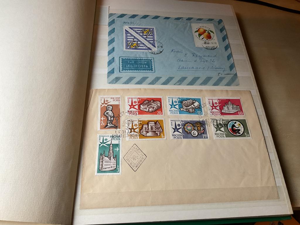 Stockboek Hongarije poststukken en FDC, Postzegels en Munten, Postzegels | Volle albums en Verzamelingen, Ophalen of Verzenden