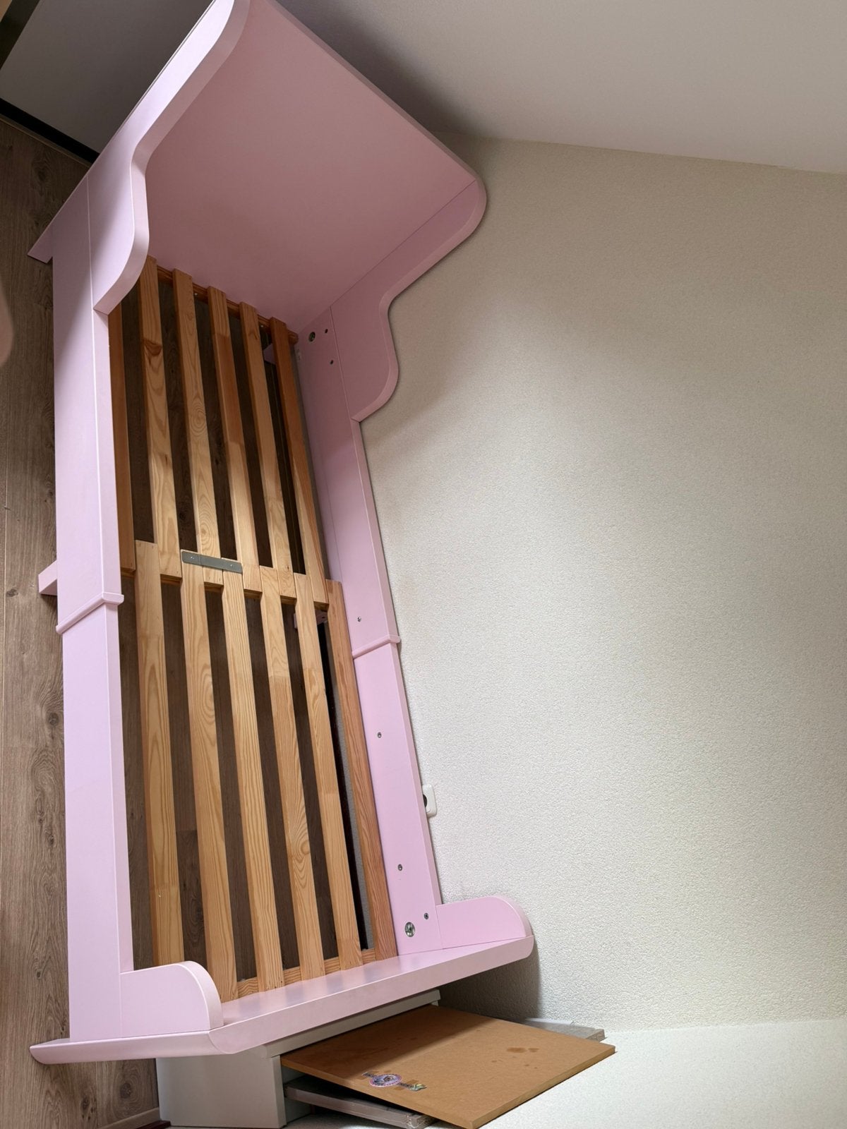 Ikea busunge kinderbed roze uitschuifbaar 80x200 exc matras, Kinderen en Baby's, Kinderkamer | Bedden, Ophalen, 70 tot 85 cm, Zo goed als nieuw