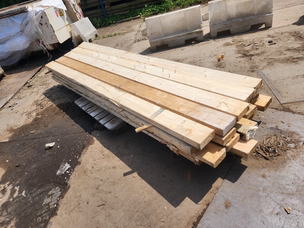 26135 - Partij gebruikte vurenhouten balken, Ophalen, Gebruikt, 250 cm of meer, Balken