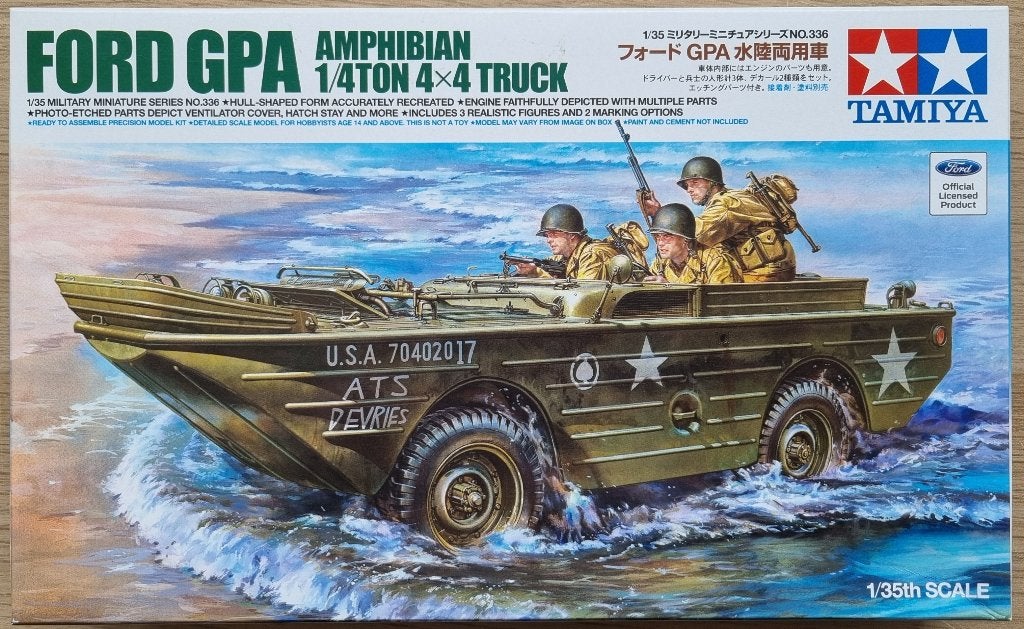 Tamiya 1:35 #35336 WWII U.S. Ford GPA Amphibian 4x4 Truck, 1:32 tot 1:50, Overige typen, Nieuw, Ophalen of Verzenden