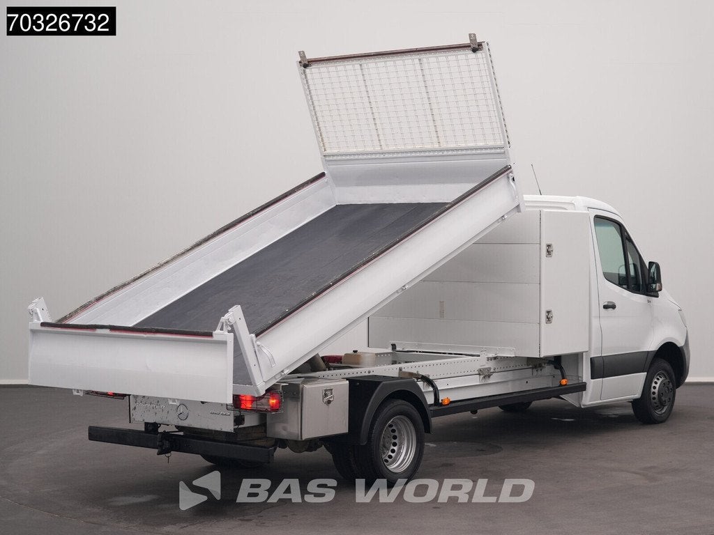 Mercedes Sprinter 515 CDI Kipper met Kist Dubbellucht 3,5t T, Auto's, Bestelauto's, Stof, Gebruikt, Euro 6, 4 cilinders