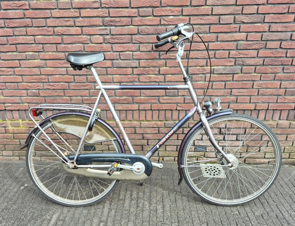 Herenfiets, Gebruikt, Versnellingen, 61 tot 65 cm, Trommelrem