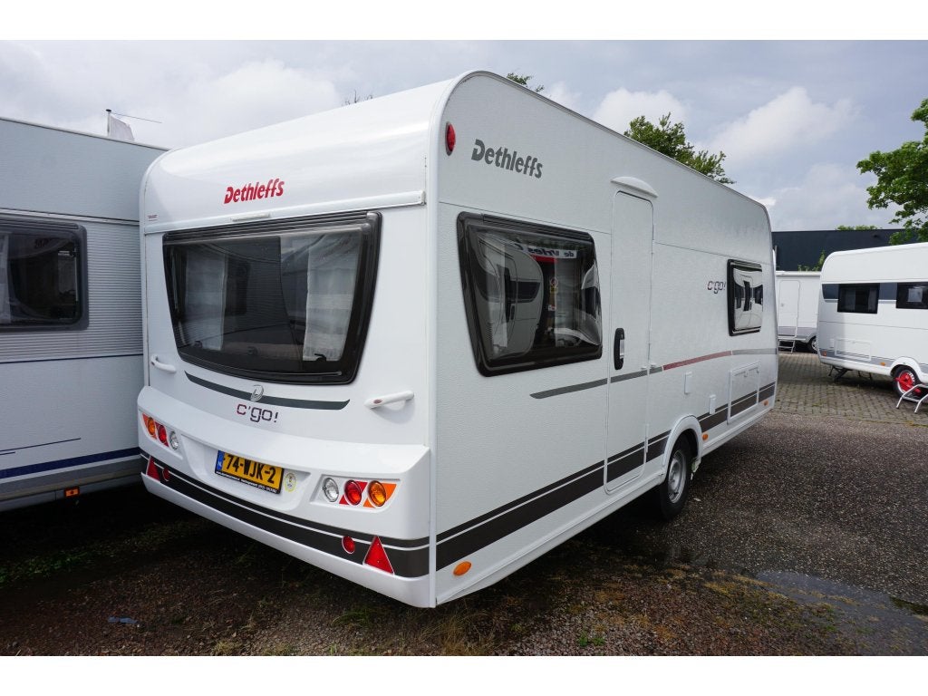 Dethleffs C'Go 495 FR airco,mover,vloerverw,etc, Caravans en Kamperen, Rondzit, Bedrijf, Overige typen, Dethleffs