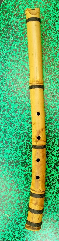 Shakuhachi - gestemd in C4 = shaku 2.0, Ophalen of Verzenden, Gebruikt, Houtblazer