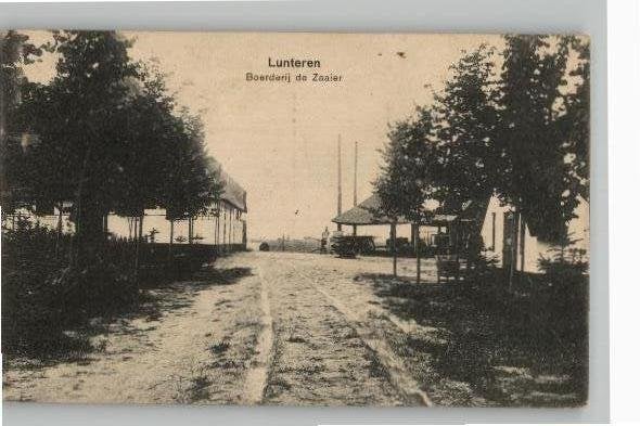 Lunteren Boerderij de Zaaier  uitg T. van Sprielt, Verzenden, Voor 1920, Gelopen, Gelderland