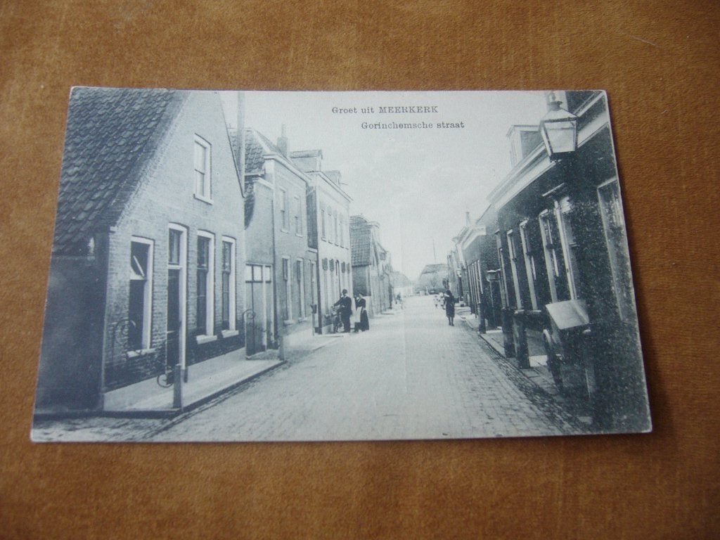 MEERKERK  =  GORINCHEMSCHE STRAAT, Verzamelen, Ansichtkaarten | Nederland, Ophalen of Verzenden, 1920 tot 1940, Ongelopen