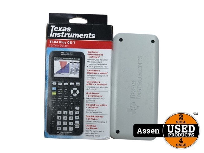 Texas Instruments TI-84 Plus CE-T Python Edition | Gebruikt, Texas Instruments, Zo goed als nieuw, Support@texasinstruments.com