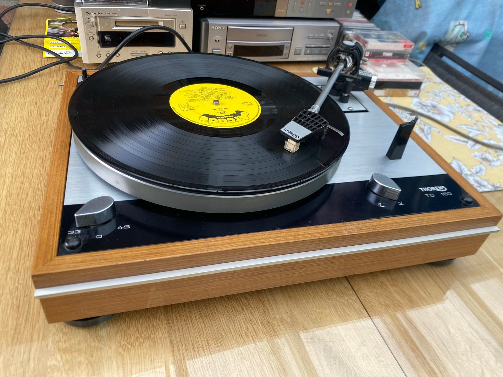 Thorens TD 160 Platenspeler - Klassieke Hifi, Ophalen of Verzenden, Gebruikt, Platenspeler, Thorens