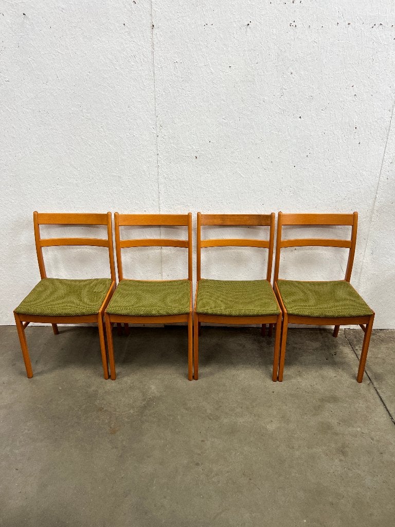 Set van 4 vintage stoelen, beukenhout, Zweden 1970's, Ophalen, Hout, Gebruikt, Overige kleuren