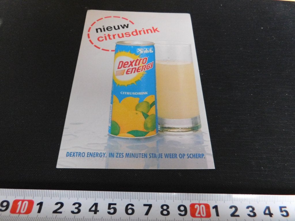 sticker Nieuw citrusdrink  DEXTRO ENERGY *, Ophalen of Verzenden, Zo goed als nieuw