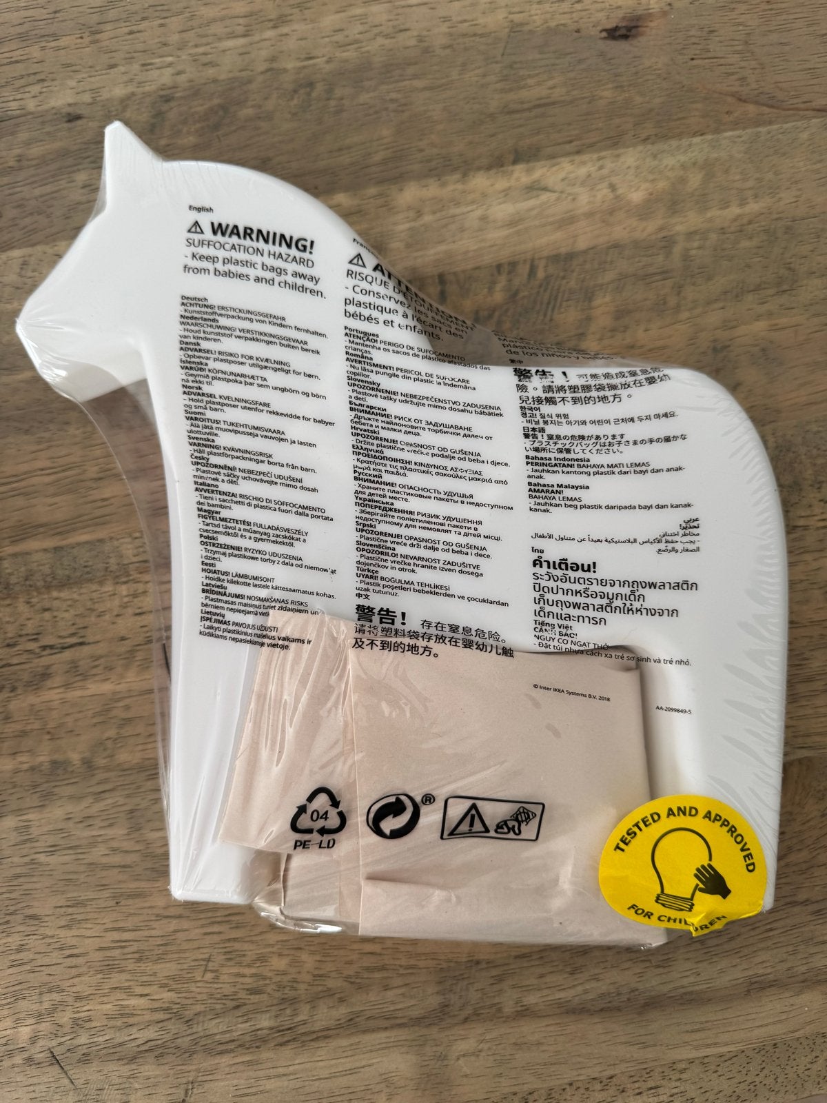 IKEA Dala Paarden Lamp - Nieuw in Verpakking, Wit, Kunststof, Nieuw, Ophalen of Verzenden