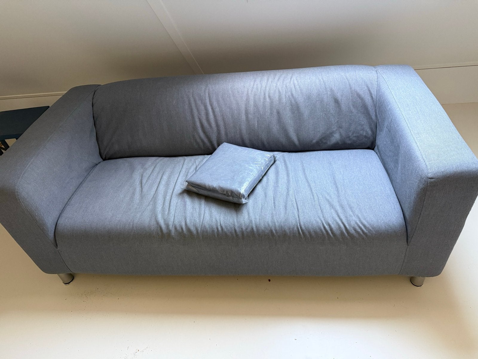 2x IKEA klippan bank met nieuwe hoes - Grijs, Ophalen, Gebruikt, Driepersoons, 75 tot 100 cm