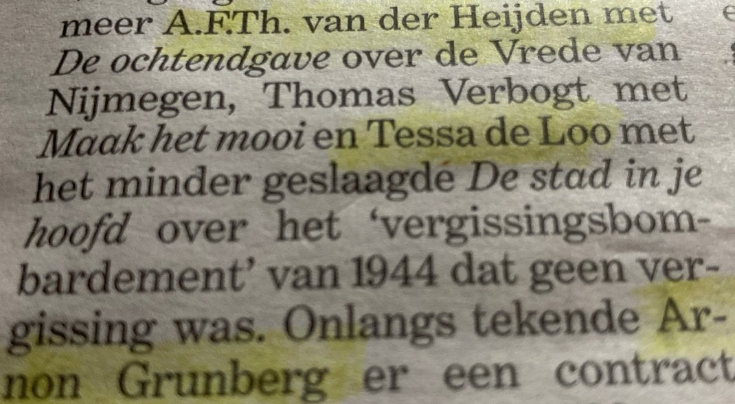 schrijvers die ooit over Nijmegen hebben geschreven, Ophalen of Verzenden, Zo goed als nieuw, Nederland