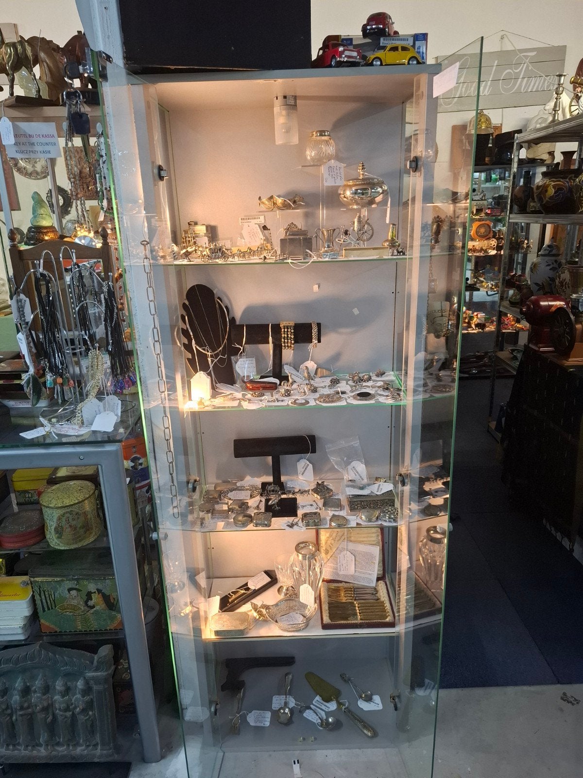 Zilver miniatuur, bestek, tabaksdoos enz, Ophalen