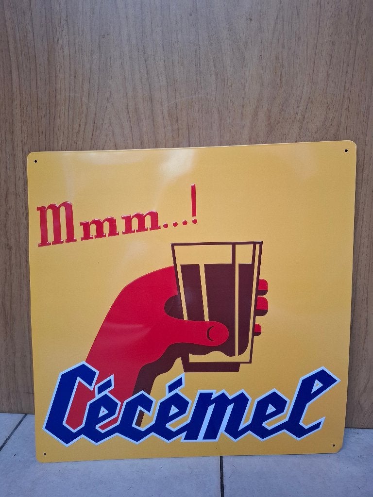 reclamebord Cecemel (zeldzaam), Verzamelen, Ophalen of Verzenden, Nieuw, Reclamebord