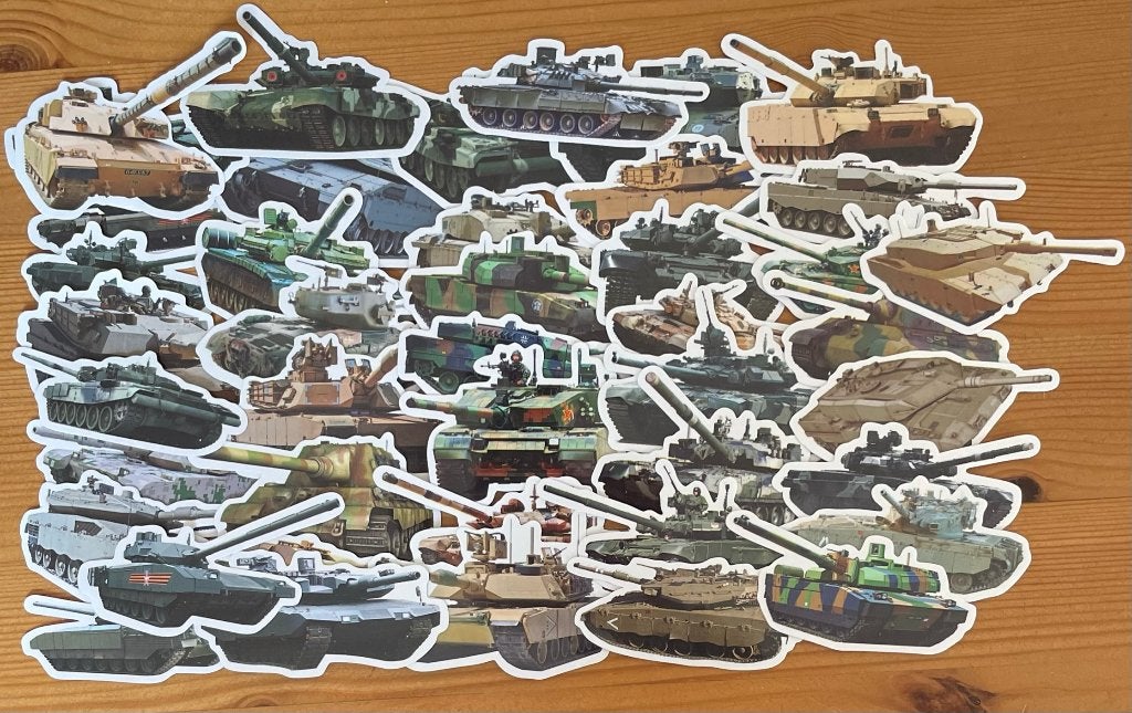 Tank, leger, militair stickers, Verzenden, Nieuw, Meerdere stickers