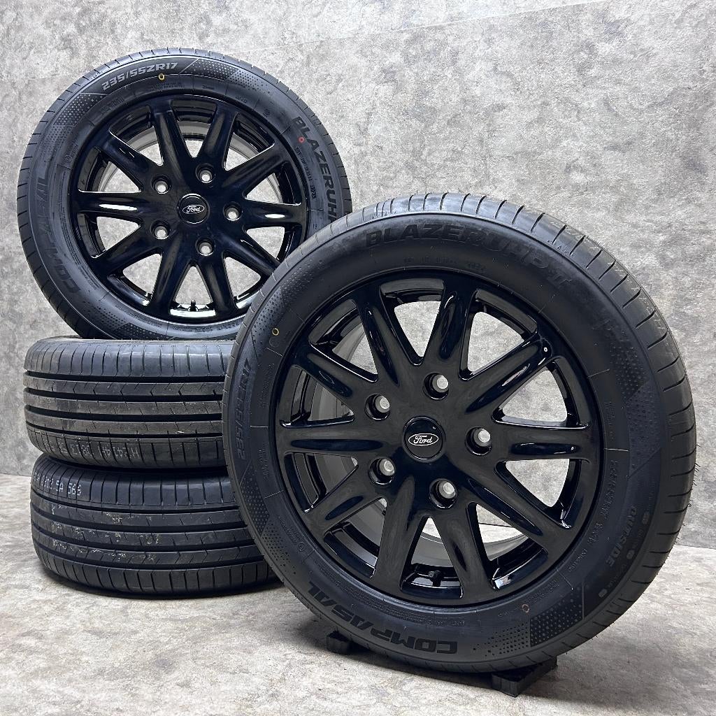 17 inch originele velgen + zomerbanden Ford Transit Custom, Bestelwagen, Ford, Banden en Velgen, Nieuw