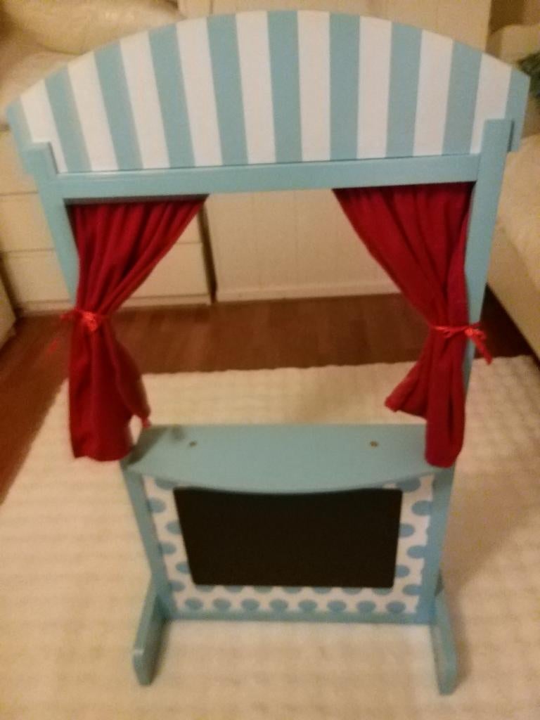 Zo goed als nieuw poppen theater/poppenkast/handpoppen., Kinderen en Baby's, Speelgoed | Overig, Ophalen, Zo goed als nieuw, Jongen of Meisje