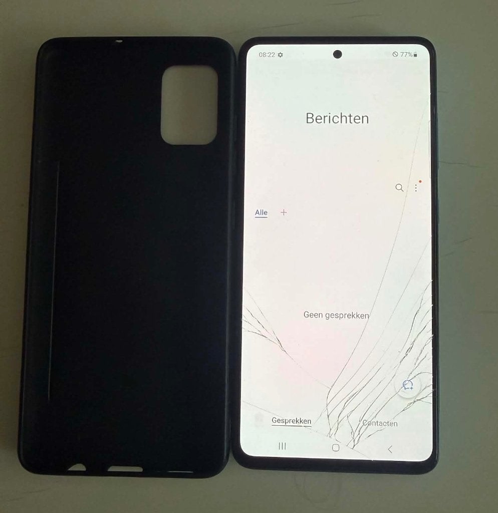 Te koop en Samsung A51 met 128gb barst op het scherm, Gebruikt, Overige kleuren, Ophalen of Verzenden, Zonder simlock