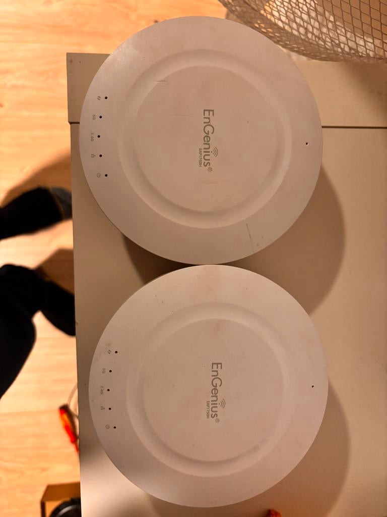 2x EnGenius EAP1200H Wifi Access Points + PoE Injector, Computers en Software, Accesspoints, Gebruikt, Ophalen