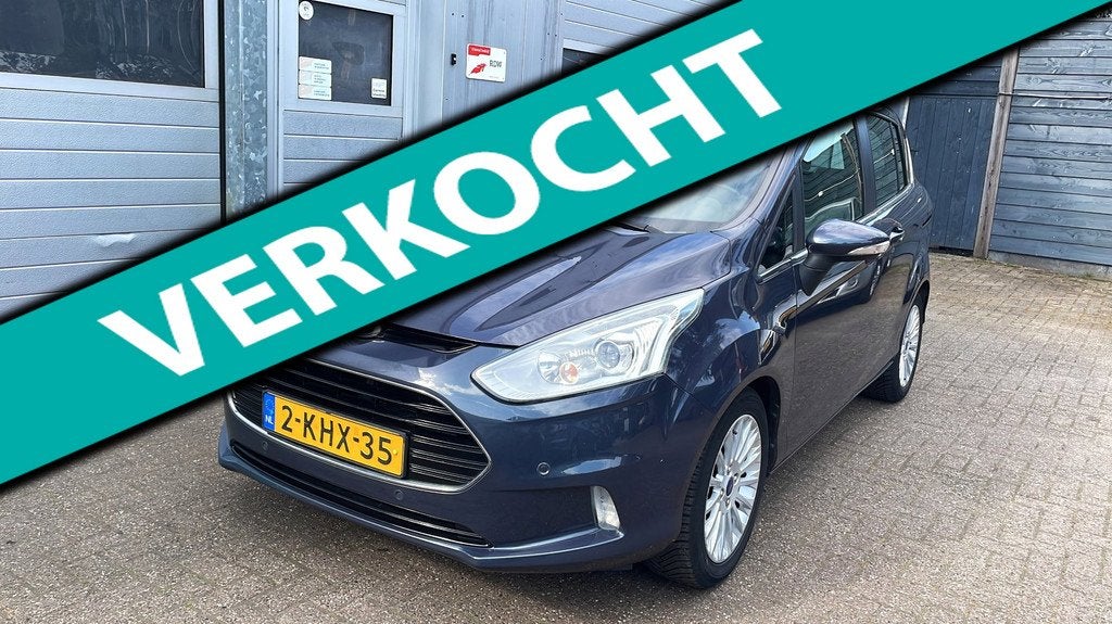 Ford B-Max 1.0 EcoBoost Titanium-Navi-Clima-Cruise-New APK, Voorwielaandrijving, Euro 5, Gebruikt, Origineel Nederlands
