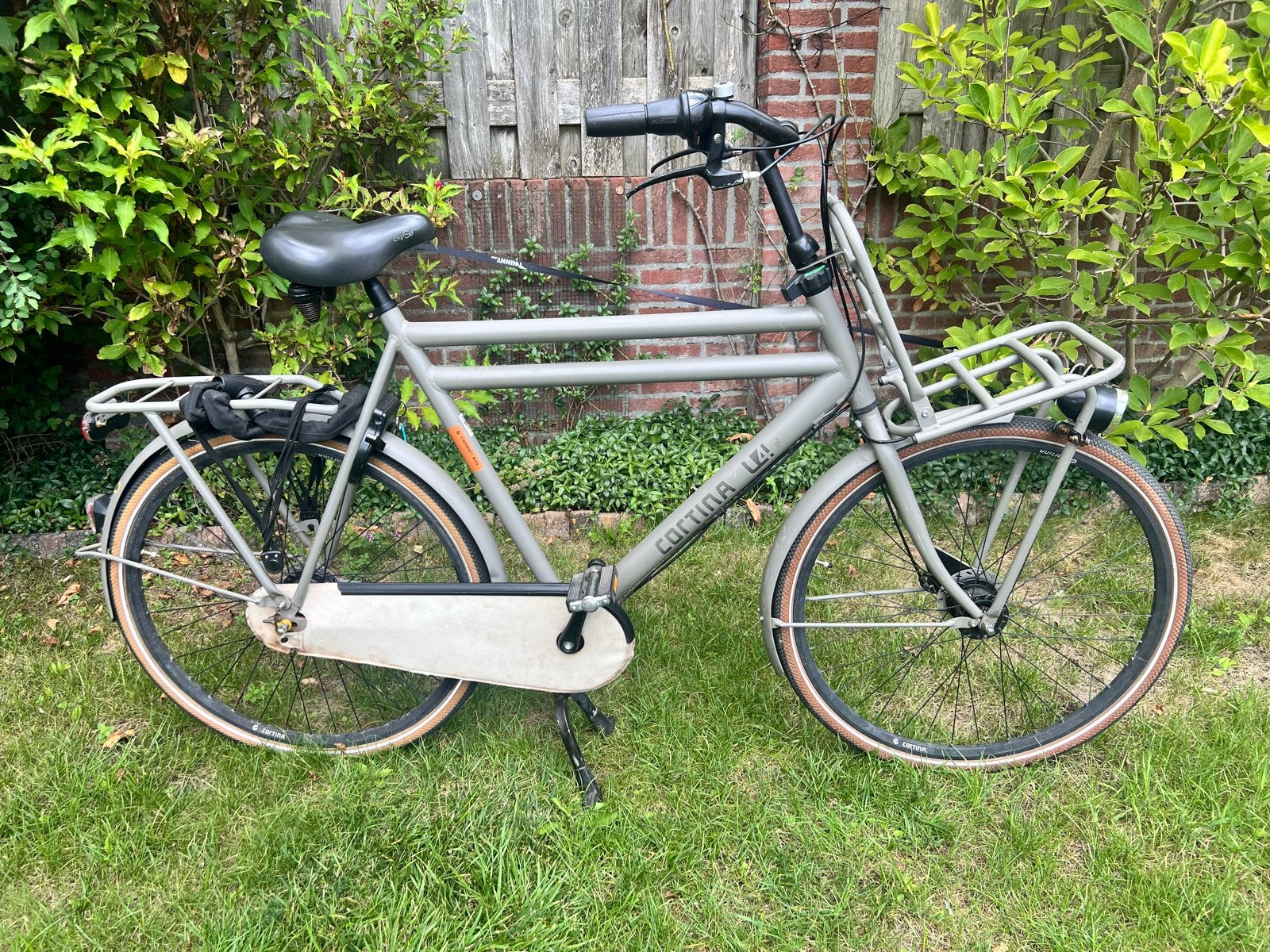 Cortina U4 Transportfiets 28 inch, 65 cm, Quartz Grey Matt, Gebruikt, Versnellingen, Trommelrem, Ophalen