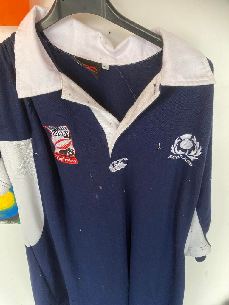 Scotland Canterbury Rugby T-shirt XL, Ophalen of Verzenden, Gedragen, Maat 56/58 (XL), Blauw