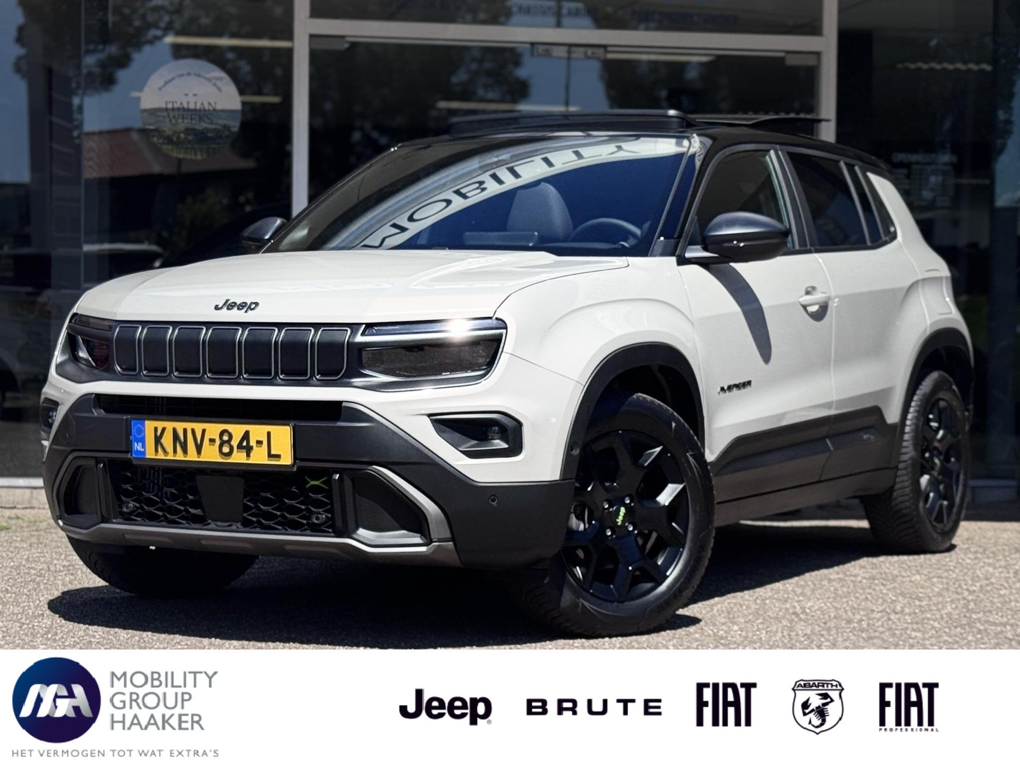 Jeep Avenger 1.2T 4xe Overland | Leer | Panoramadak | Carpla, Auto's, Jeep, Automaat, 145 pk, Gebruikt, 1199 cc
