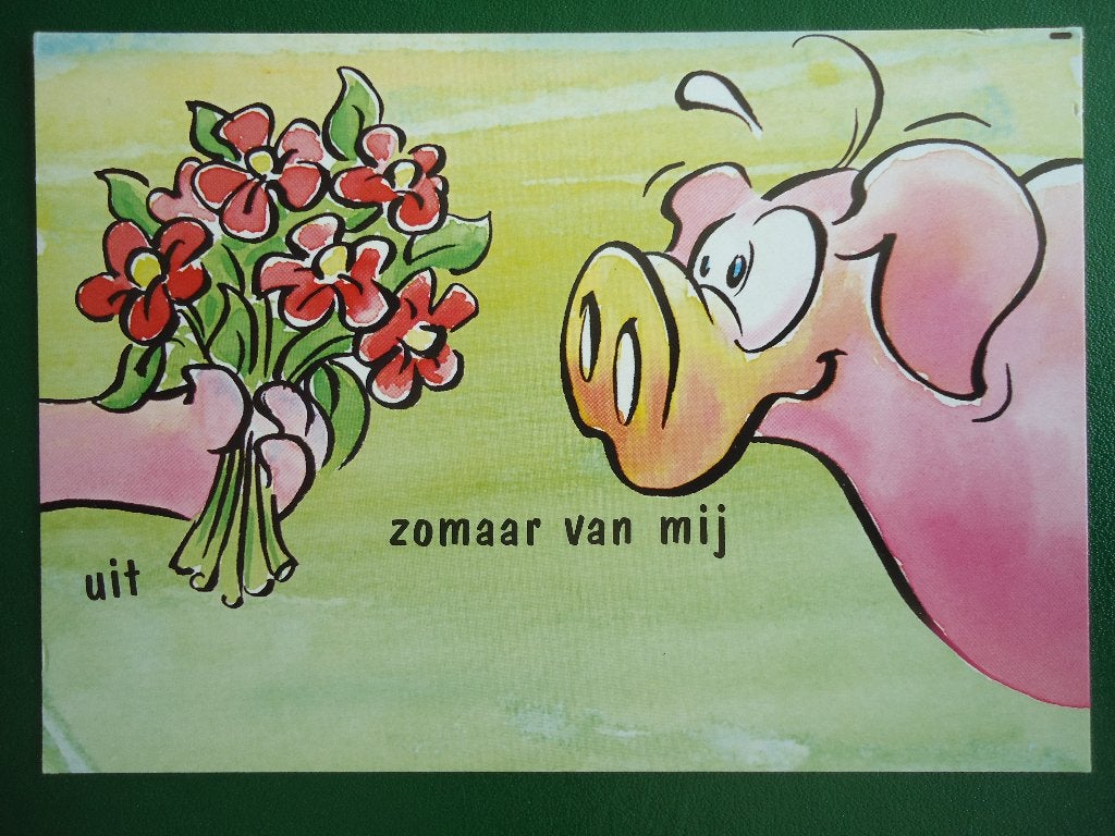 (2054) Dierenkaart: VARKEN, Verzenden, 1980 tot heden, Ongelopen, Overige soorten