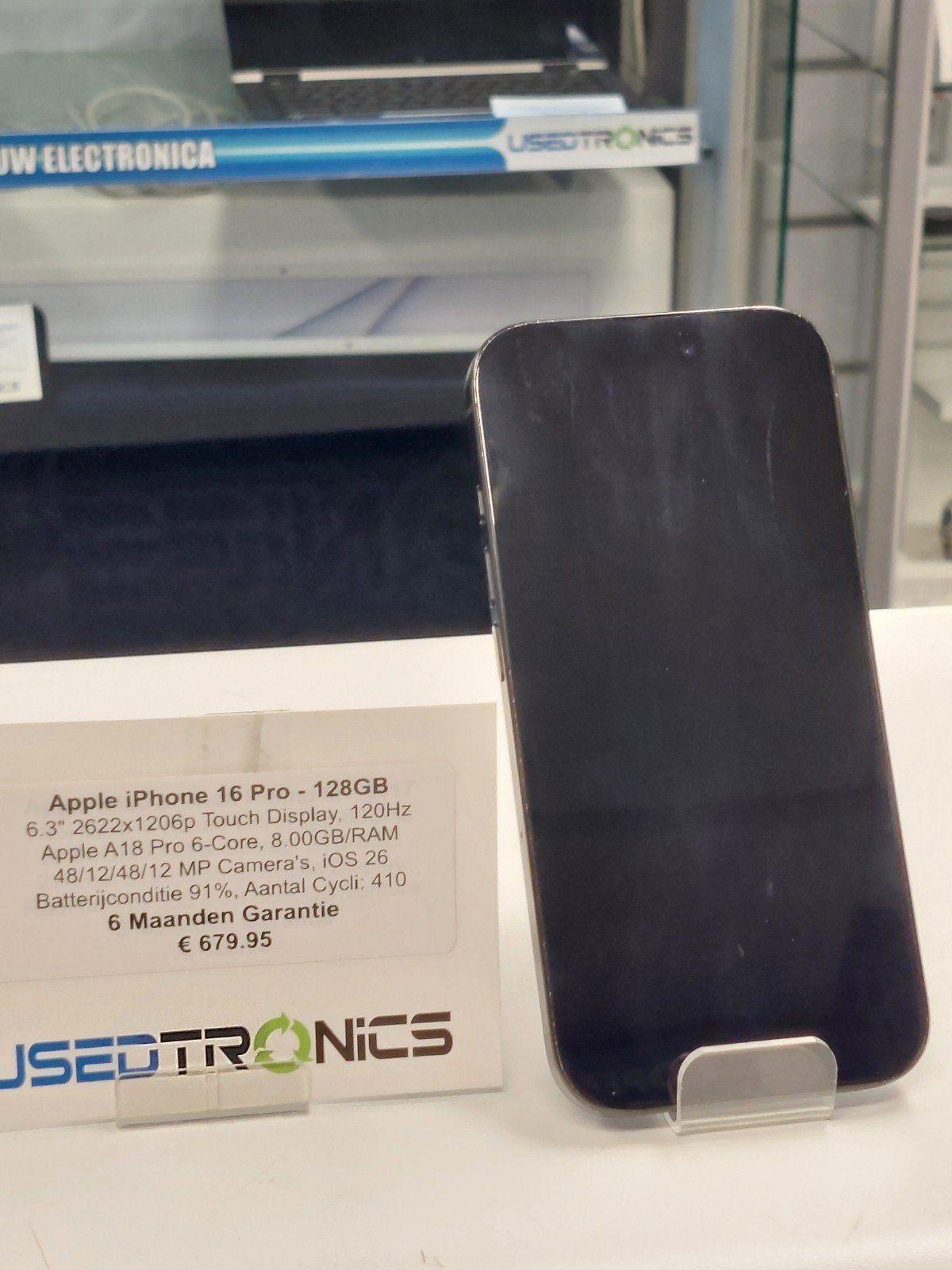 Apple iPhone 16 Pro - 128GB - Lichte beschadiging, Telecommunicatie, IPhone 16 Pro, Ophalen of Verzenden, Zonder simlock, Grijs