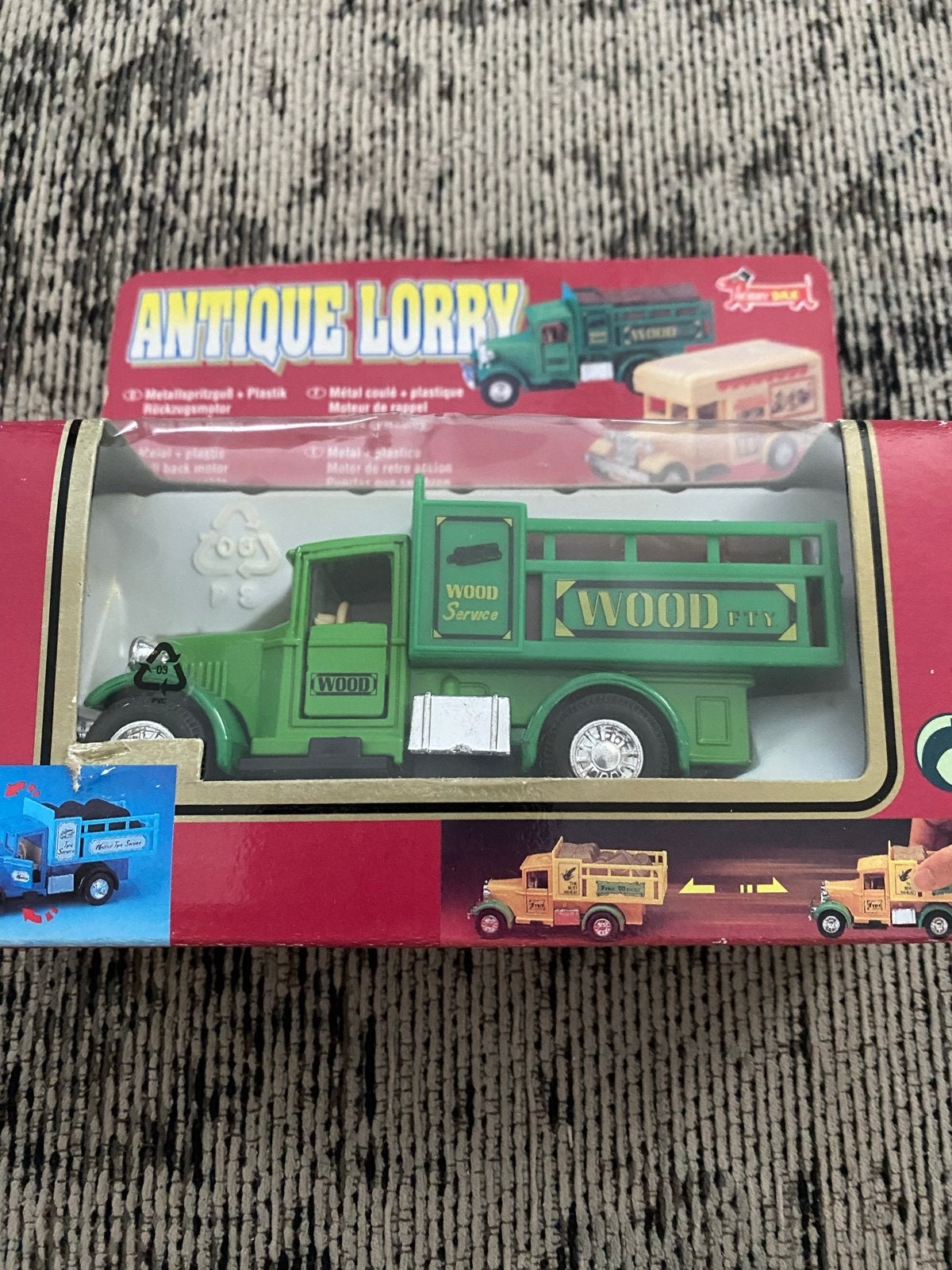 Antieke Lorry 'Wood Service' Modelauto - Hobby Dax, Overige merken, 1:32 tot 1:50, Nieuw, Ophalen of Verzenden