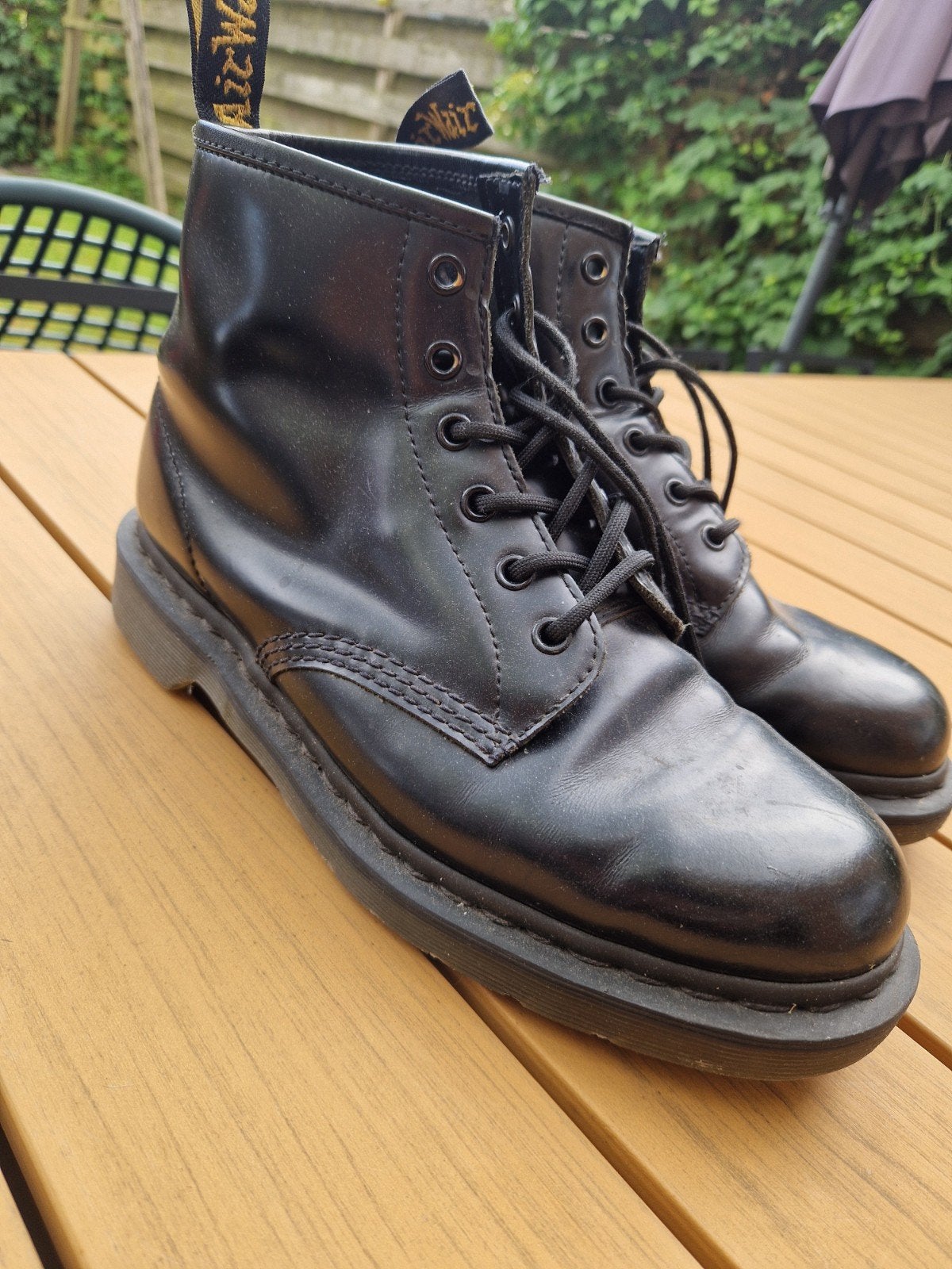 Dr. Martens 1460 Mono Zwarte Boots Maat 42, Kleding | Heren, Schoenen, Zwart, Boots, Ophalen of Verzenden, Gedragen